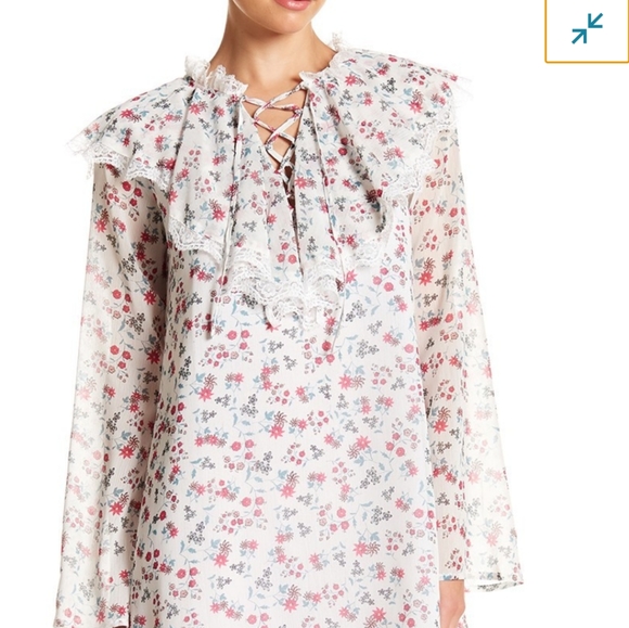 REVOLVE ENDLESS ROSES RUFFLE MINI DRESS D7… - Picture 1 of 16